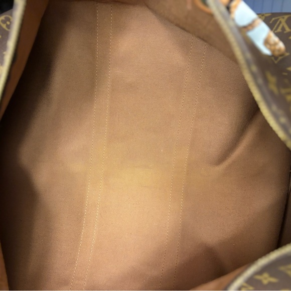 Louis Vuitton Brown Monogram Canvas Keepall 55 Duffel Bag with unbranded strap - Picture 15 of 16